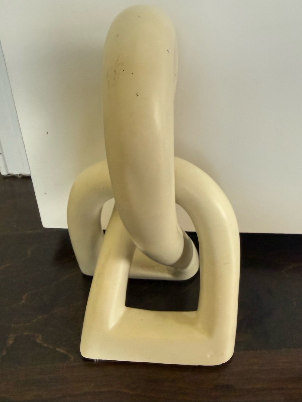 Authentic Hand-Carved Kenyan Sisii Soapstone infinity Love Knot Unity Sculpture - Picture 4 of 7